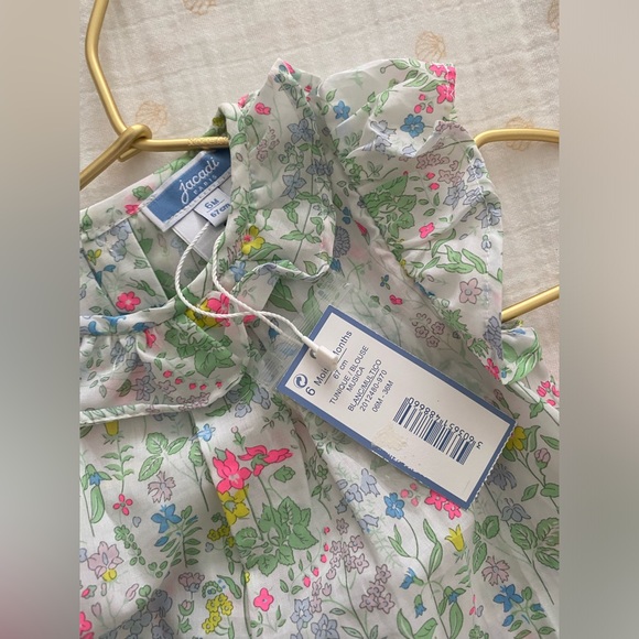 Beautiful Blouse top Jacadi 6 month NWT - Picture 3 of 3